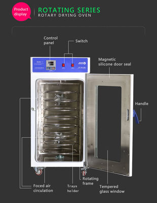 Stainless Steel 304 Rotating Baking Oven 8 Shelf Commercial Dehydrator Oven